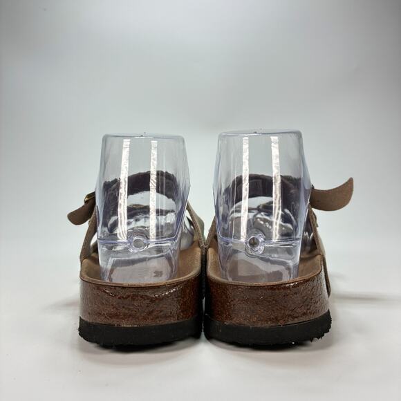 Birkenstock Arizona Soft Footbed Taupe Leather Sandals 56090 Women's Size 7 - Picture 5 of 10